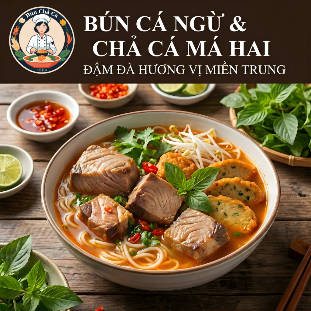 Combo bún cá ngừ chả cá